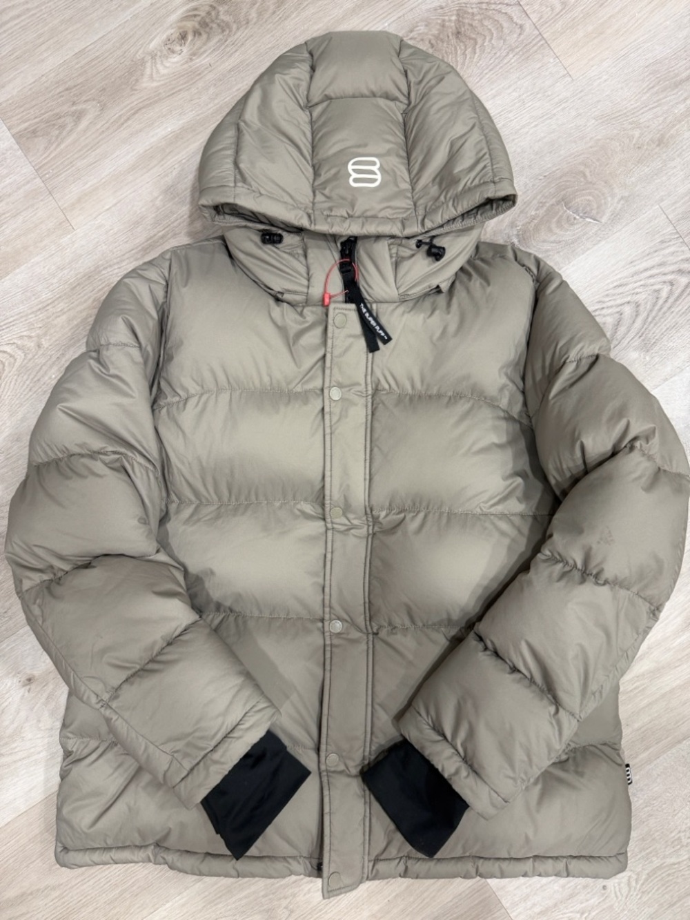 Aritzia Puff Jacket in Olive Taupe